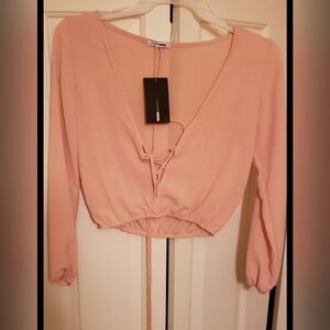Fashion Nova Sexy Blush Top NWT Size Small